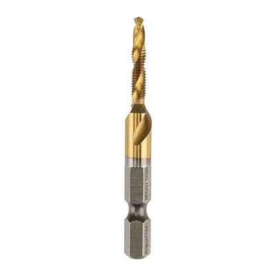 Сверло-метчик REXANT KR-91-0694, М4, шаг 0,7, Р6М5, титановое покрытие
