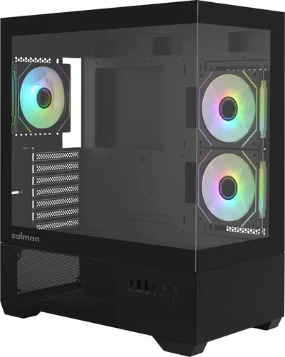 Корпус Zalman CHRONIX V2 Black, Midi-Tower ATX, стекло, без БП