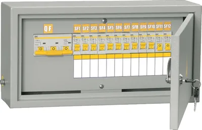 Щит осветительный IEK MSM10-3N-100-12-31, 100 А, 12×16 А, IP31, навесной
