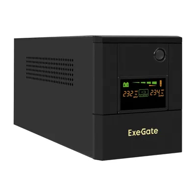ИБП ExeGate EX299950RUS, 1000VA/700W, LCD, AVR, 4×Schuko