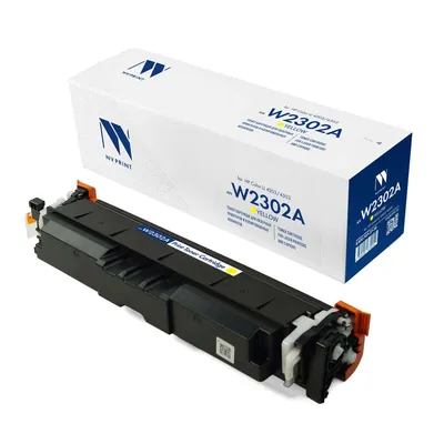 Картридж NV Print NV-W2302AY, жёлтый, для HP Color LJ 4203/4303, 1800 страниц