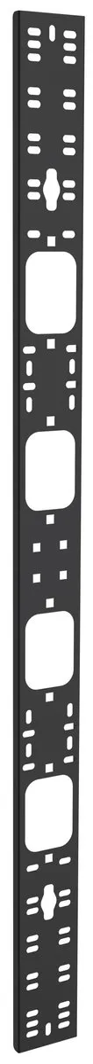 Органайзер кабельный вертикальный ITK CO05-07533-R, 75×12 мм, 33U, RAL 9005