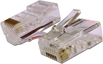 Коннектор TWT TWT-PL45-8P8C, RJ-45 кат.5e, 100шт