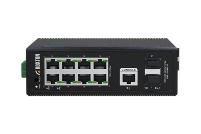Коммутатор ROXTON MNS-1008F2SP, 8×PoE GbE, 2×SFP, управляемый