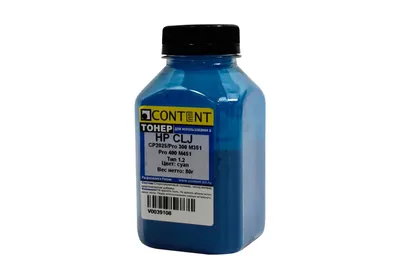 Тонер Content 1010100414, для HP CLJ CP2025/Pro 300 M351/Pro 400 M451, C, 80 г