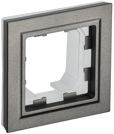 Рамка ИЭК BRITE BR-M12-44-K45, 1-местная, IP44, темная бронза, скрытый монтаж