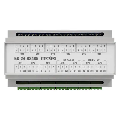 Блок коммутации Болид БК-24-RS485-01, 24 В, RS-485, на DIN-рейку