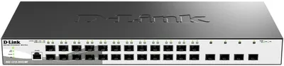 Коммутатор D-Link DGS-1210-28XS/ME/C1A, управляемый L2, 24×1000Base-X SFP, 4×10GBase-X SFP+