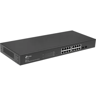 Коммутатор TP-Link SG2218P, Smart, 16×1GbE PoE 150Вт, 2×SFP, 1U