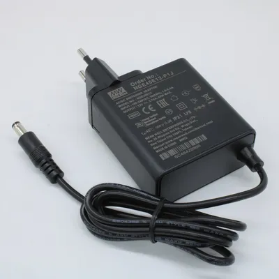 Адаптер Mean Well NGE45E12-P1J, AC-DC, 45Вт, 12В/3.75А, 2xMOPP