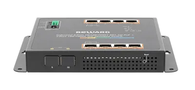 Коммутатор Beward STWP-0802HP, 8×1GbE PoE+2×SFP, PoE 200 Вт, промышленный