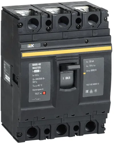 Автоматический выключатель IEK ВА88-40 SVA50-3-0400-02, 3P, 400 А, 35 кА