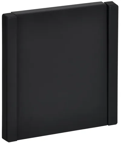 Выключатель IEK FORTE&PIANO FP103M, 1-клавишный проходной, 10 А, 250 В, IP20, чёрный