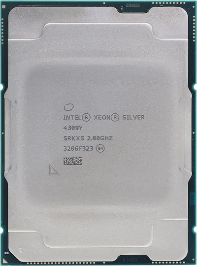 Процессор Intel Xeon Silver 4309Y, LGA 4189, 8 ядер, 2.8 ГГц, OEM