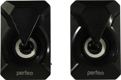 Мультимедийные колонки Perfeo FLAMES PF_A4439, 2.0, 2x3 Вт, USB, LED-подсветка
