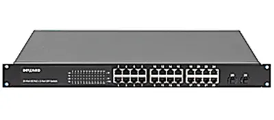Коммутатор Beward ST-02402HP, 24×1GbE PoE, 2×SFP, 380W