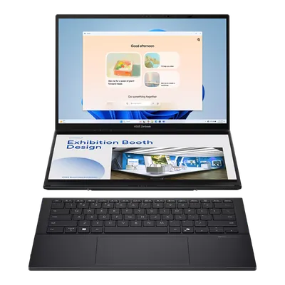 Ноутбук ASUS Zenbook Duo UX8406CA-QL460X, Core Ultra 7 255H, 16 ГБ DDR5, 512 ГБ SSD, 14" OLED
