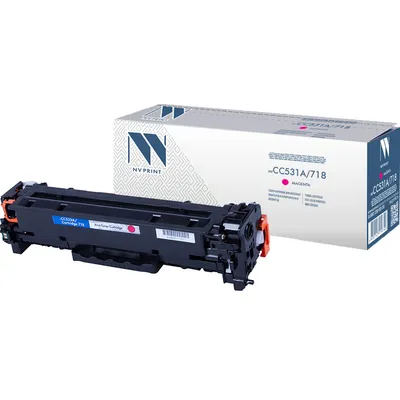 Картридж NV Print NV-CC533A/718M, пурпурный, 2800 страниц, для HP/Canon