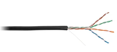 Кабель витая пара NETLAN CCA-UU004-5E-PE-BK, UTP Cat.5e, 305 м, CCA, PE