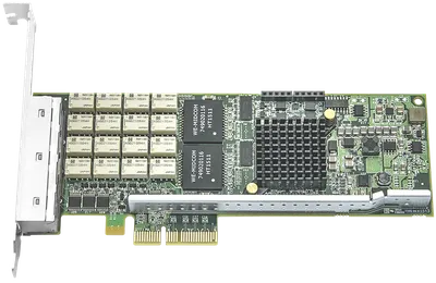 Сетевой адаптер Silicom PE2G4BPI35LA-SD, 4×1GbE RJ45, PCIe x4, Bypass