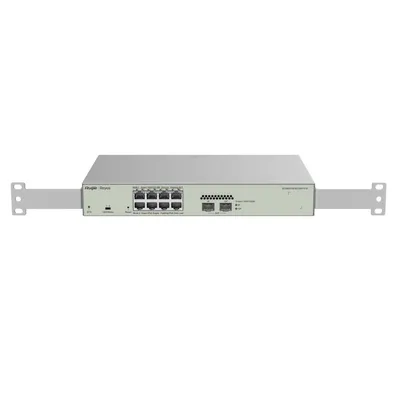 Коммутатор Ruijie Reyee RG-NBS3100-8GT2SFP-P-V2, 8×1GbE PoE + 2×SFP, L2