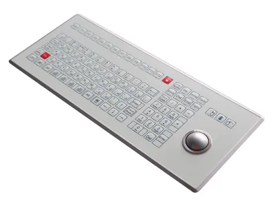 Клавиатура KEY TECHNOLOGY K-TEK-D410-OTB-KP-FN-SW-EP-W-US/RU-USB, промышленная, IP65, трекбол 38 мм