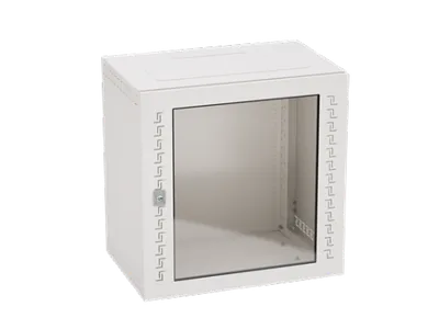 Шкаф навесной DKC R5STI0940GS, 9U, 500×600×400, стеклодверь, RAL7035