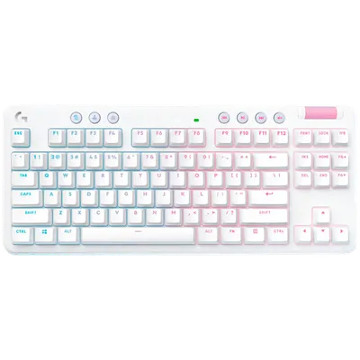 Клавиатура Logitech G715 TKL, механическая, LIGHTSPEED, RGB, белая