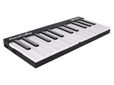 MIDI клавиатура [GPP-101] Gemini [GPP-101 PianoProdigy] 24 клавиши с RGB подсветкой для обучения, Bluetooth, встроенный аккумулятор