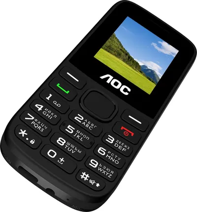 Мобильный телефон AOC 175 A, 1.77" 160x128, 2 SIM, GSM, чёрный