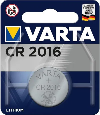 Батарейка VARTA Lithium 6016 CR 2016 BL1, 3V, 90мАч