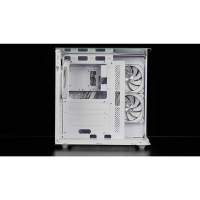 CBR Корпус ATX Cube X860WT, без БП, 1*USB Type-C, 1*USB 3.0, 1*USB 2.0, HD Audio+Mic, 3*fans, White [PCC-ATX-X860WT-WPSU]