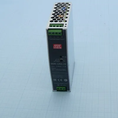 Преобразователь DC-DC Mean Well DDR-120A-24, 100.8Вт, 9…18В DC→24В/5А, DIN