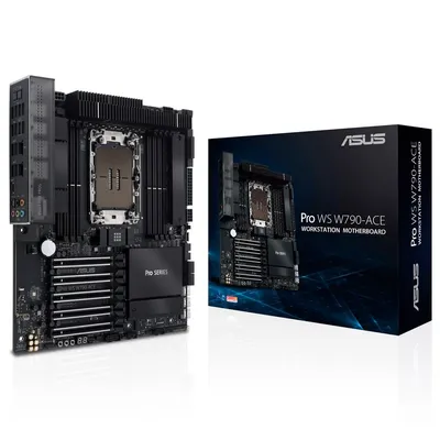 Материнская плата ASUS Pro WS W790-ACE 90MB1C70-M0EAY0, LGA4677, Intel W790, 8xDDR5, 5xPCIe 5.0 x16, 10Gb LAN