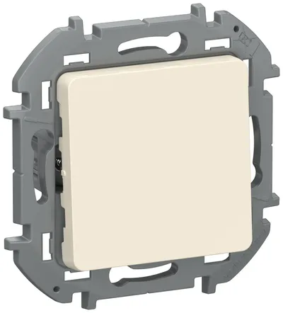 Выключатель IEK INSPIRIA 6736511, 1-клавишный, 10 А, 250 В, скрытый, IP20, слоновая кость