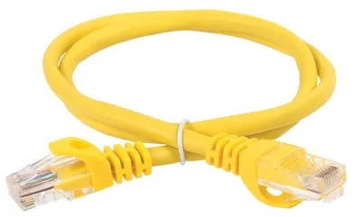 Патч-корд ITK PC05-C6UL-1M, кат.6 UTP, 1м, желтый