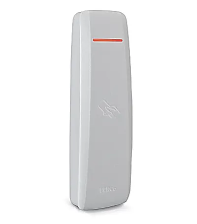 PERCo-IR13G - Считыватель бесконтактный для карт формата EMM/HID, интерфейс связи - RS-485, Wiegand-26,-34,-42,-58. Светло серый.