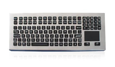 Клавиатура KEY TECHNOLOGY K-TEK-M383TP-KP-FN-BL-DT-DWP-US/RU-USB, IP68, USB, тачпад