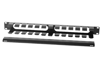 Кабельный органайзер ЦМО ГКЗ-1U-9005, 19" 1U, односторонний, с крышкой