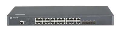 Коммутатор BDCOM S2900-24T4X, L3, 24×1GbE, 4×1/10GE SFP+, 220 В AC