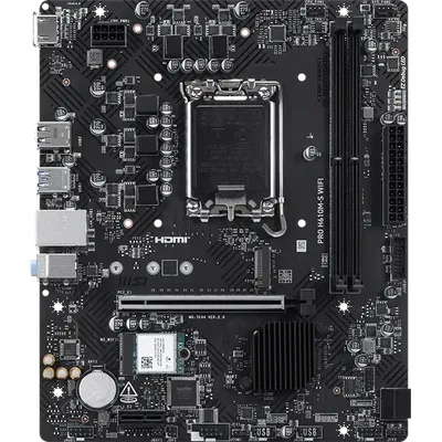 Материнская плата MSI PRO H610M-S WIFI, LGA1700, H610, 2×DDR5, microATX