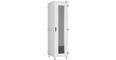 Шкаф серверный NIKOMAX ESSENTIAL TFI-478080-GHMH-R-GY, 47U, 800×800 мм, стеклянная дверь, серый