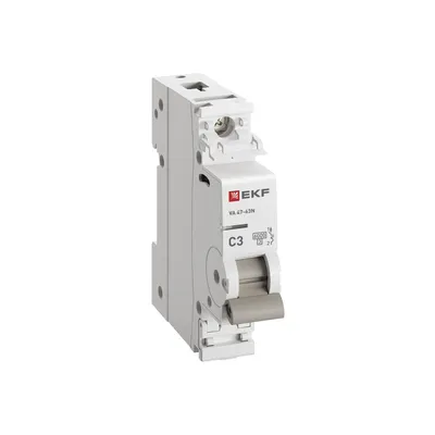 Выключатель автоматический EKF M636103C, 1P, 3A (C), 6 кА