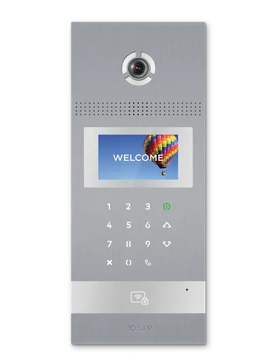 Вызывная панель BAS-IP AA-12FB SILVER, 1.3Мп, 4.3" TFT, считыватель