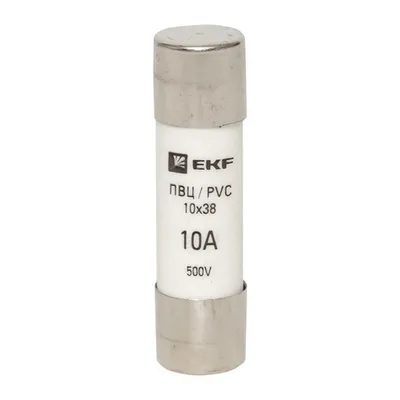 Вставка плавкая EKF pvc-10x38-10, 10x38, 10А