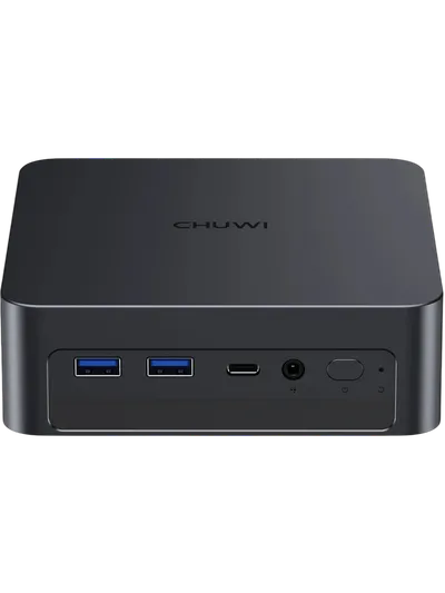 Компьютер/ Chuwi AuBox  Intel Core Ultra 7 256V(2.2Ghz)/16384Mb/1000PCISSDGb/Int:Intel Iris Xe Graphics/BT/WiFi/war 1y/0.865kg/Gray/Win11Pro + DDR5 (no Slots)/USB3.2*5/HDMI*2/DP*1/RJ45*1/WIFI6E,BT5.3/Tipe-C*2/bracket/Aluminum Alloy + Galvanize