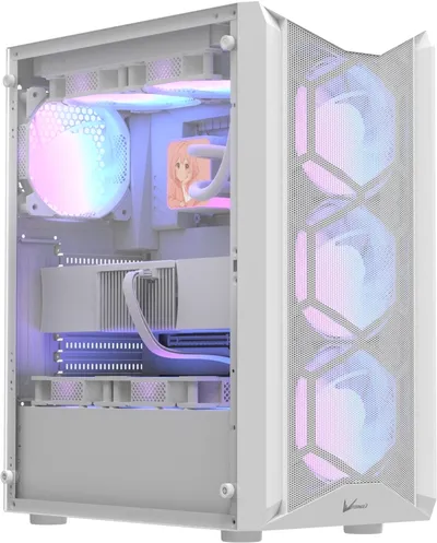 Корпус FORMULA AIR POWER G1 PLUS WHITE, ATX, без БП, белый