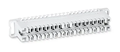 Плинт Cabeus CM-10P, 10 пар, неразмыкаемые контакты