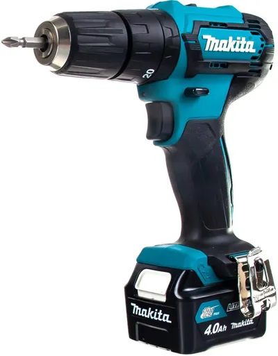 Дрель-шуруповерт Makita HP333DWME, 2×4Ач, 30Нм, 2 скорости, кейс
