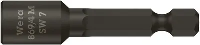 Головка торцевая WERA WE-060422, 869/4 M, Hex 7 мм, 1/4", 50 мм